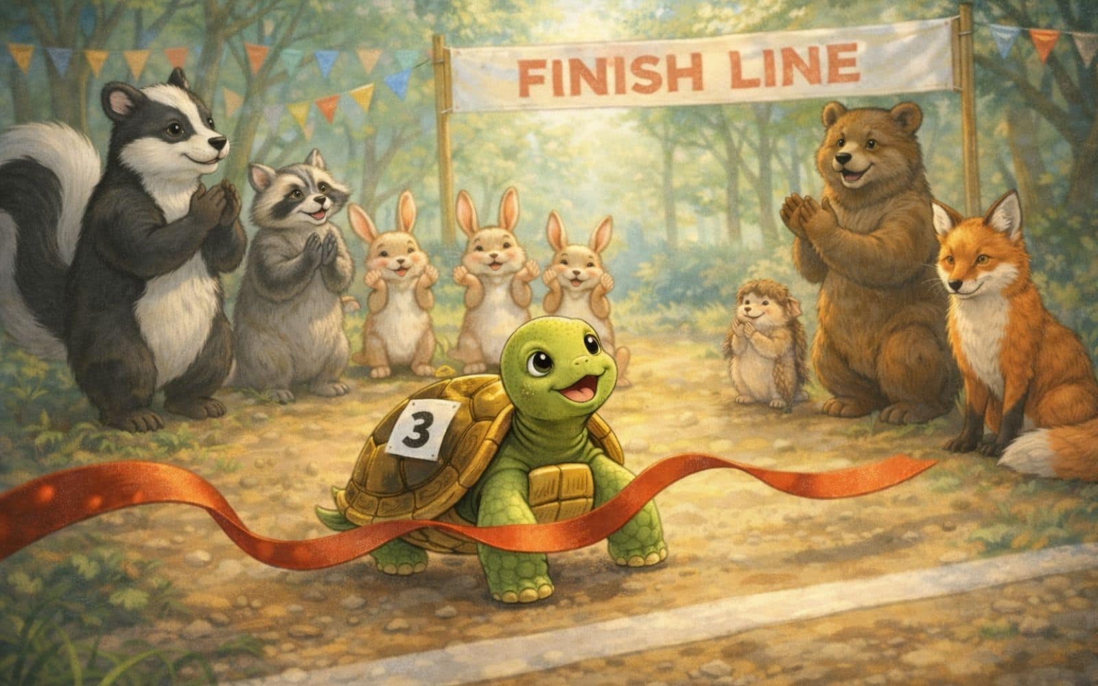 Tia the Turtle’s Courageous Journey- Slow turtle brave story of kids about confidence & never giving up
