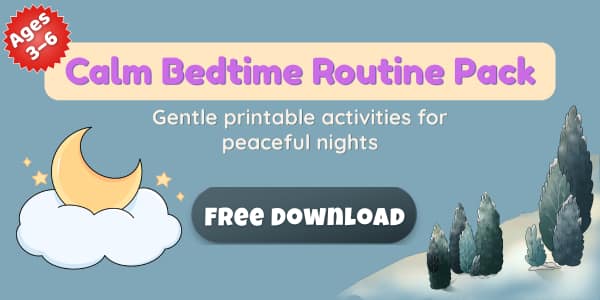 Bedtime Routine Printable for kid