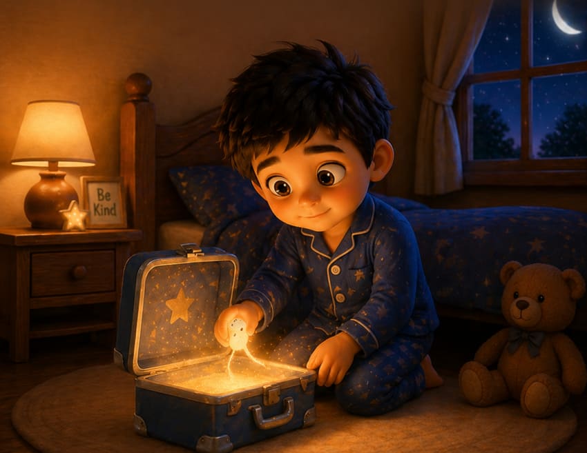 Short Story for Anxious Child: Ayaan And The Whispering Suitcase