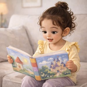 kid read story book